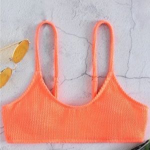 Bright orange bikini top size M